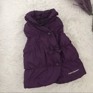 🍂 Calvin Klein Jeans Toddler Girl Purple Vest 🍂